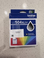 Genuine Brother LC504XLBK XL Black High Yield Ink Cartridge Sealed Open Box  picture