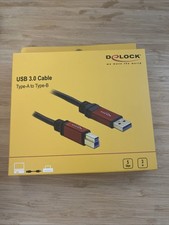 Lotx3 DeLOCK USB 3.0 Cable/USB A Male to USB B Male red 3m picture