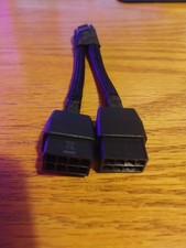 Authentic Nvidia 2x 8-pin PCIe to 16-pin 12VHPWR Connector 030-1633-000 RTX ADA picture