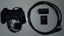Sony Playstation 2 lot, ALL NEW- controller, memory card, PS2 to HDMI Adapter picture