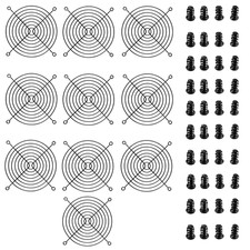 10 Pack 120mm PC Fan Grill Black Iron Computer Case Cooling Fan Guard W/ Screws picture