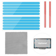 12pc Privacy Filter Adhesive Strips 2 Slide Mount Tabs for Laptop Monitor Black picture