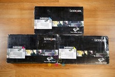 3 Genuine Lexmark CS736 XS734 XS736 XS738 CMY Toners 24B5804,24B5805,24B5806 picture
