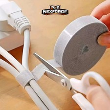 300cm/118inch Reusable Fastening Tape Cable Ties Hook and Loop Organizer, 1pc picture