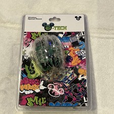 Disney Parks D-Tech Wireless Optical Mouse Mickey Mouse Clear Glove Hand NEW picture