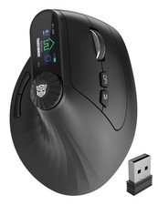 Transformers Vertical Ergonomic Mouse with LED Screen & Knob Control, Recharg... picture