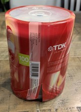 TDK CD-R DISC Spindle 100 pack 700 mb 52x 80 min - NOS NIP - New in Package READ picture