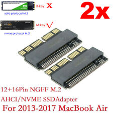 2X M.2 NGFF AHCI NVMe SSD M Key Converter Adapter for MacBook 2013-2017 12+16Pin picture