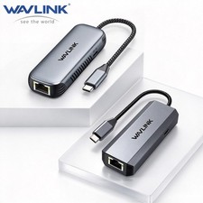 WAVLINK 5G/2.5G USB C to Ethernet Adapter RJ45 Ethernet Hub 95W Charging Aluminu picture