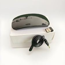 Rechargeable Wireless Mouse, 2.4Ghz Silent Computer Office Portable Slim Black picture
