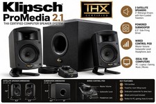 Klipsch ProMedia 2.1 THX Certified Computer Speaker System Subwoofer Satellites picture