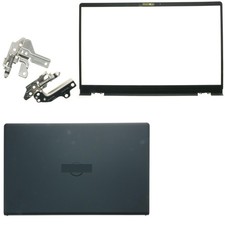 LCD Back Cover Top Case with Hinges and Front Bezel Replacement for Black picture
