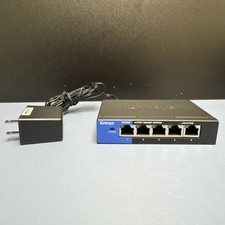 Linksys SE3005V2 5 Port Gigabit Ethernet Switch No Adapter Pre-Owned picture