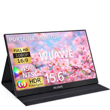 15.6 Inch Portable Touch Monitor WUAWE FHD 100% sRGB USB-C HDMI for Laptop Mac picture