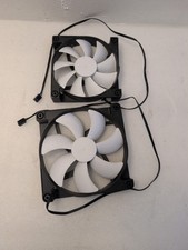 🎸 NZXT Rifle Bearing Case Fans RF-FN122-RB RF-FN142-RB White 3-Pin Lot of 2 picture