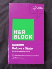 2024 H & R Block Deluxe + State Maximize Deductions Software FAST AUTH DOWNLOAD picture