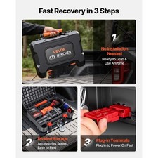 Portable Winch, 4500 lbs 12V DC Electric Winch with Synthetic Rope, Wireless & W picture