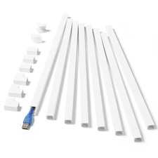 One-Cord Hider Kit, 126in Cable Covers for Wires on Wall, Mini Wire Hider for... picture