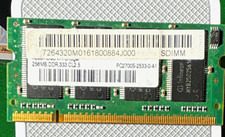 Infineon 256MB DDR1 SDRAM SO-DIMM 200-Pin PC2700S-2533-0-A1 CL2.5 picture