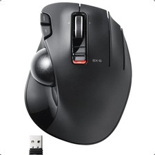ELECOM EX-G Trackball Mouse, 2.4GHz USB Wireless, Ergonomic Right Handed  picture