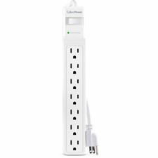 CyberPower CSB706W Essential 7 Outlet Surge Protector w/ 1800J Surge Suppression picture