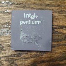 Intel Pentium 133 Ceramic Socket 7 Gold Pin CPU A80502-133 SY022 picture