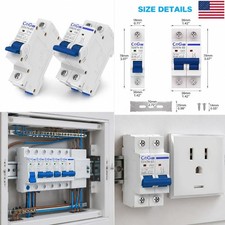AC Miniature Circuit Breaker 120 240V 1P 2P DIN Rail MCB 6A 10A 16A 20A 25A picture