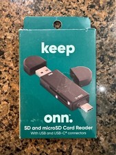 Multi-Port USB Hub with SD, Micro SD and Card Reader Keep Onn picture