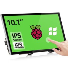 HAMTYSAN 10.1 Inch Raspberry Pi Touchscreen Monitor 1024x600 IPS HDMI w/Stand picture