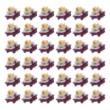 36pcs Purple Keyboard Switches 3-Pin 50gf Linear Keyboard Switch Replacement picture
