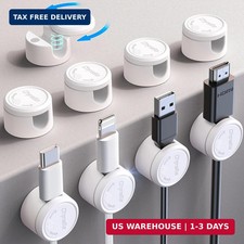 9 Pack Magnetic Cable Clips - Chfeila [Upgraded Twist-Lock] Cord Organizer, [360 picture