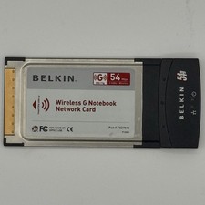 BELKIN Wireless G Notebook Network Card Model F5D7010 Version 3001 802.11g 54G picture