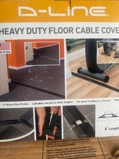 D-Line 6ft Heavy Duty Floor Cable Cover, Black (NEW) picture