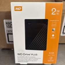 WD Drive PLUS 2TB External Portable Hard Drive - Black picture