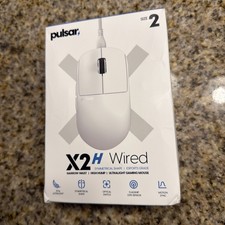 pulsar X2 Medium Wired Gaming Mouse - White OPEN BOX NEW picture