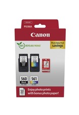 Canon PG-560 / CL-561 Genuine Ink Cartridges, Pack of 2 (1 x Black, 1 x Colour); picture