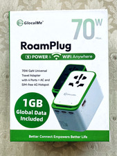 GlocalMe RoamPlug 70W Universal Travel Adapter with 4G WiFi Mobile Hotspot  picture