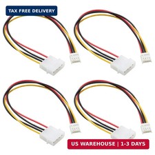 4 Pack Molex to Floppy Adapter 4 Pin IDE to 4P FDD Hard Drive Power Supply Cable picture