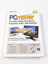 Laplink PC Mover Essentials (CD, Transfer Cable, Quick Start Guide) PCmover NEW picture