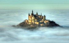 Landscape nature castle hohenzollern Custom Gaming Mat Desk picture