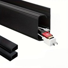 1pc Under-desk Cable Organizer Self-adhesive Cable Management Cables Raceway 40c picture