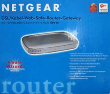 NETGEAR ROUTER RP614 v2 DSL Cable Web Save Switch 4 Port SPI & NAT Silver Original Box picture