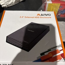 MAIWO USB 3.0 External Hard Drive Enclosure for 3.5/2.5 Inch SATA HDD/SSD, Al... picture