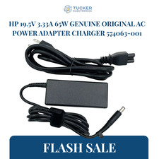 HP 19.5V 3.33A 65W Genuine Original AC Power Adapter Charger 574063-001 picture