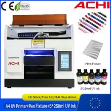 A4 UV Flatbed Printer UV Printing Machine For Pen Fixture Batch Printing picture