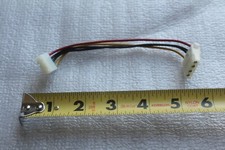 HDD Hard Drive Power Connector (4pin Molex) Cable 1:1 pin to pin 5inch - US SHIP picture