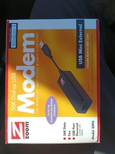Zoom Model 3095 USB Modem 56K V.92 Data Fax External Mini 3095-00-00G picture