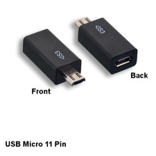 USB Micro 5Pin to Micro 11 Pin Adapter for Samsung Galaxy Note 2 3 S3 S4 S5 picture