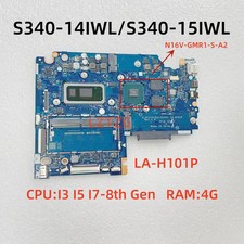 LA-H101P For Lenovo Ideapad S340-14IWL Motherboard W/I5 I7-8th Gen GPU 2G RAM 4G picture
