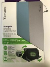 Targus Fit-n-Grip 360 Degree Rotating Slim Tablet Case NEW Universal 7